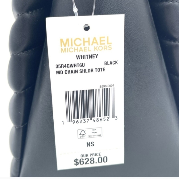 Michel Kors Whitney Chain Shoulder Bag Tote - Picture 5 of 6